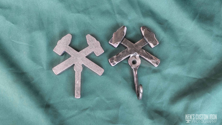 Hook Project - Double Hammer, Blacksmithing- Ken's Custom Iron Store, www.KensIron.com