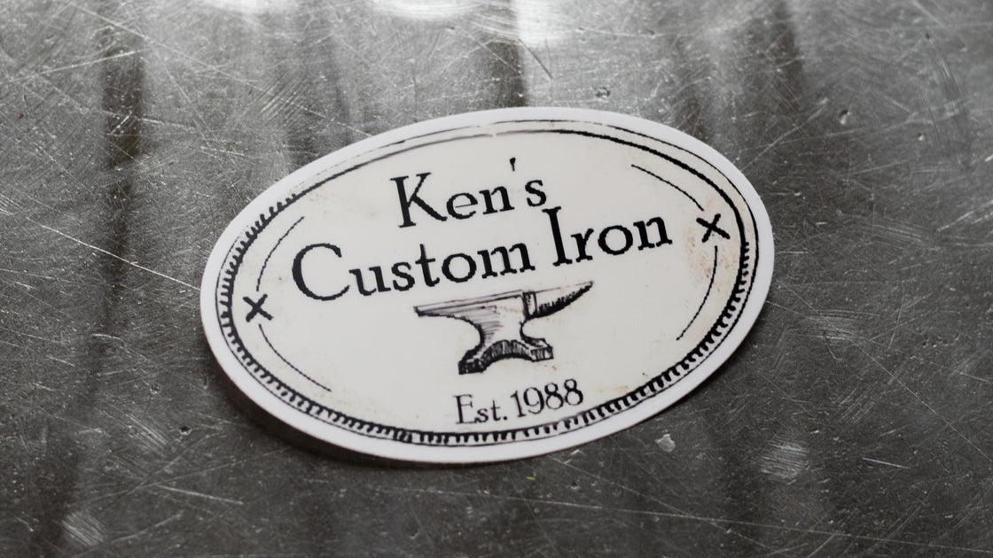 Ken's Custom Iron Logo Vinyl Decal - FREE SHIPPING