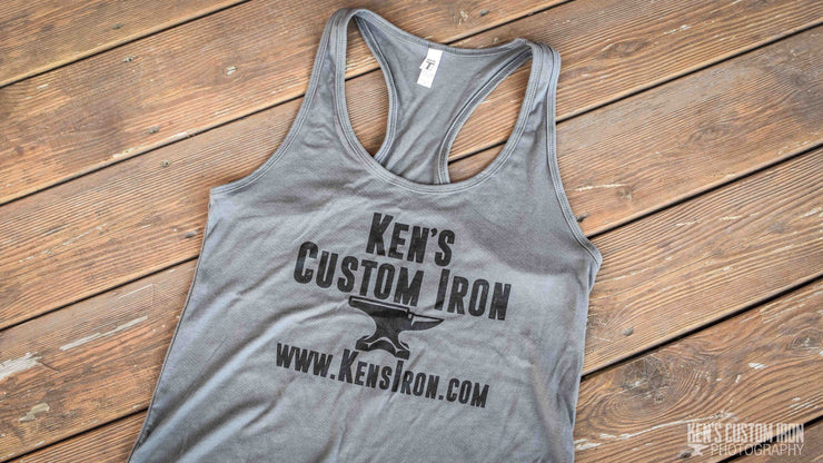 "Ken's Custom Iron" Women’s Racerback Tank, Apparel- Ken's Custom Iron Store, www.KensIron.com