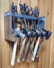 Blacksmithing - Compact Tong And Hammer Rack