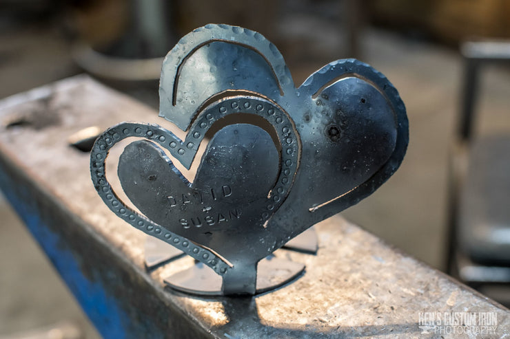 Blacksmithing - Heart Candle Holder Project (Includes Candle)