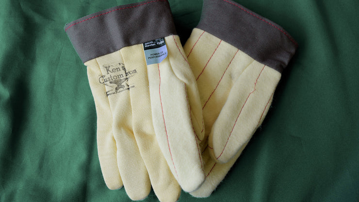 Kevlar Gloves, Blacksmithing- Ken's Custom Iron Store, www.KensIron.com
