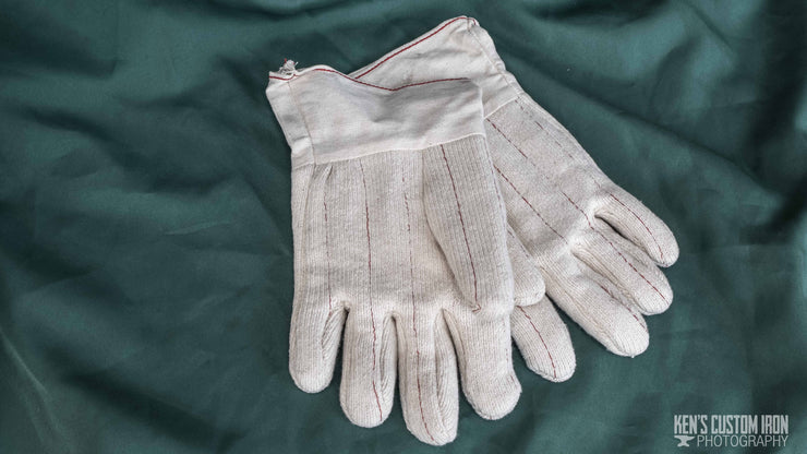 Protex Hot Mill Quilted Cotton-Terry Gloves, Blacksmithing- Ken's Custom Iron Store, www.KensIron.com
