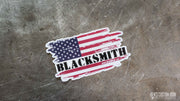 Decals - "American Flag Blacksmith" Vinyl Decal - FREE SHIPPING