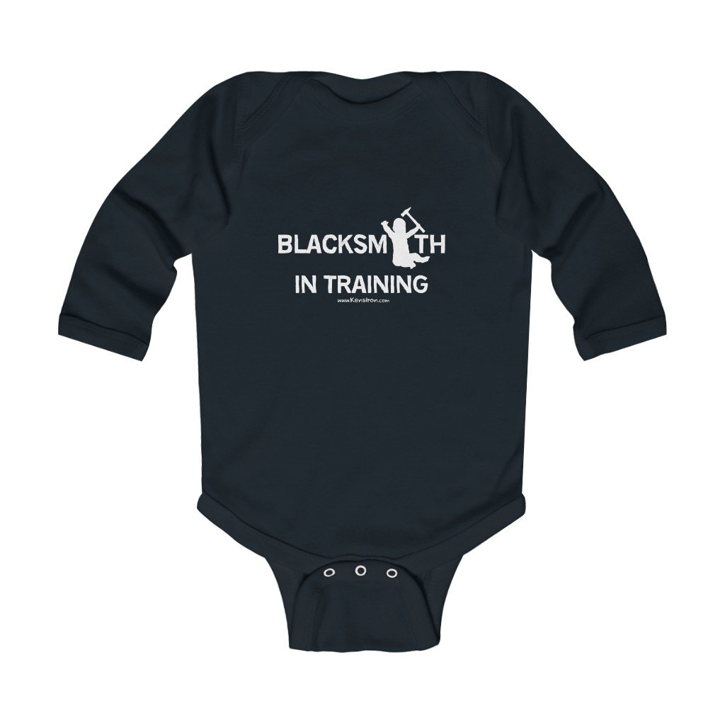 Kids' Long-Sleeve Black Bodysuit